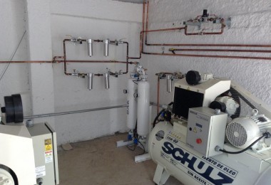 Instalação de Compressor